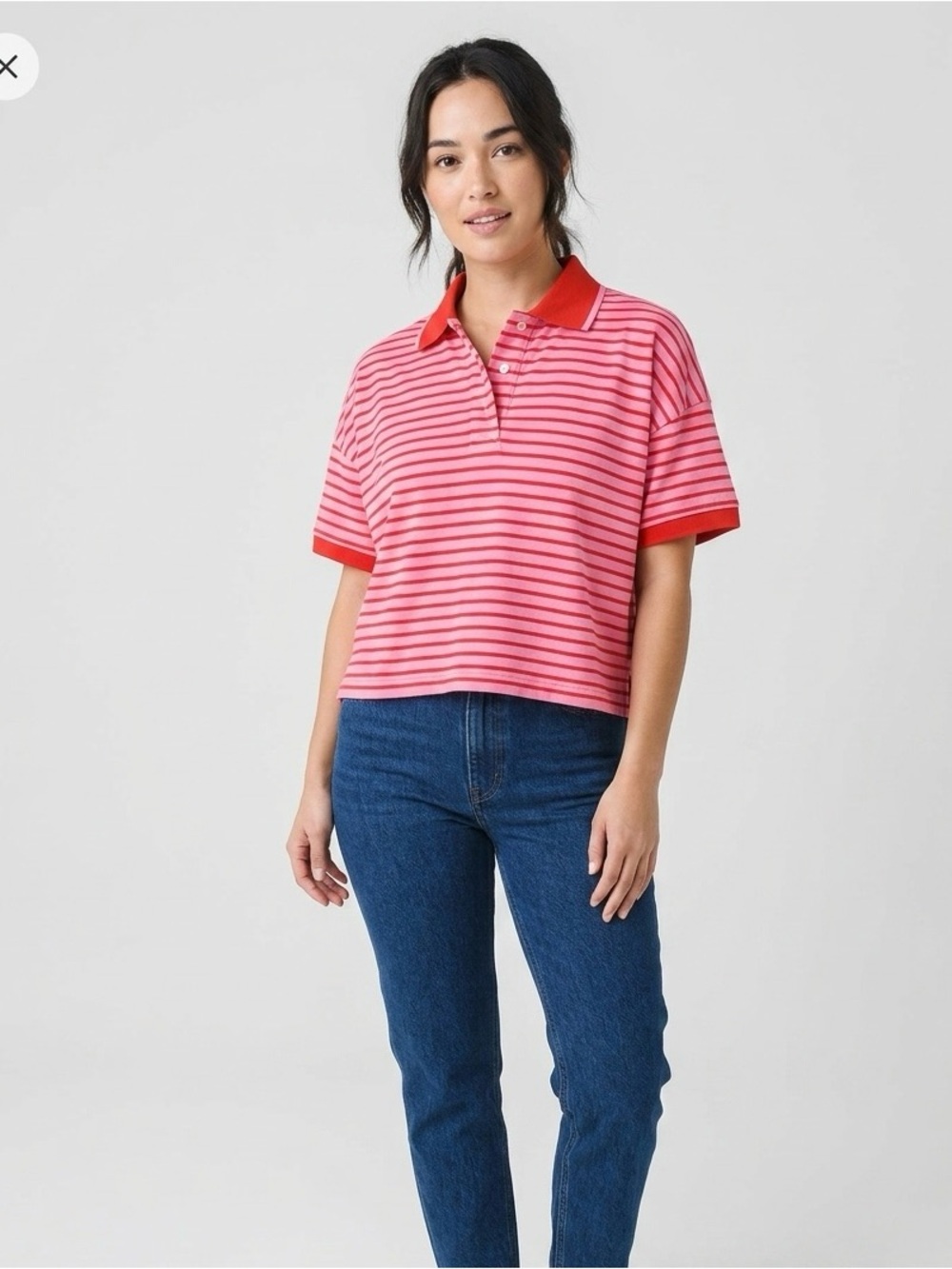 New Tuckernuck Stripe Pique Holmes Boyfriend Polo